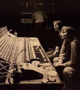 Image of Saffron Summerfield & Barbara Thompson listening to playback at Livingstone Studios London